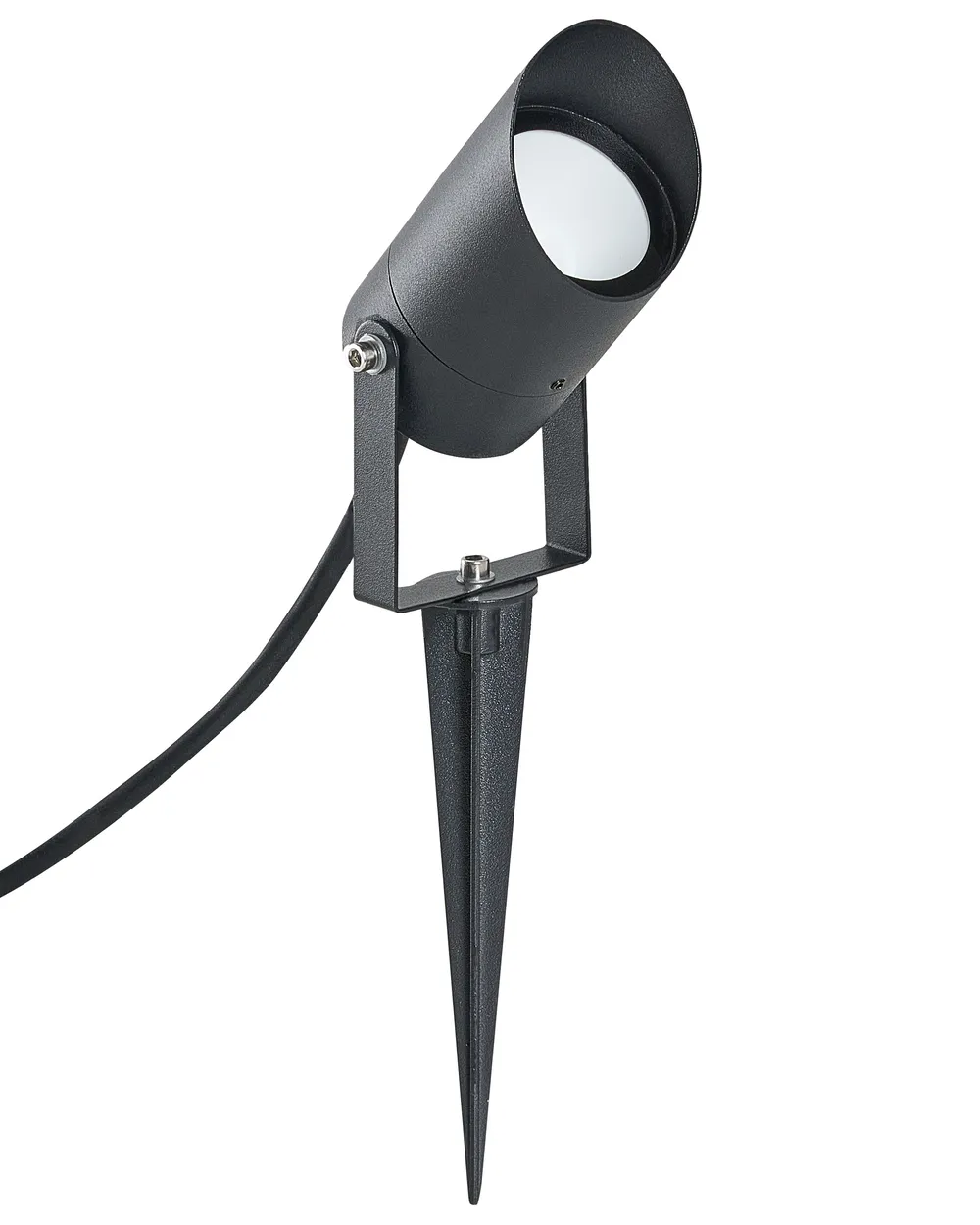 Set of 2 Outdoor Spike Lights LUSSA LED Black_1103859
