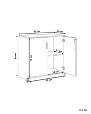 Storage Unit ZEHNA Brown/ Black_885471