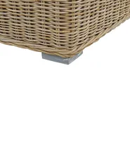 Set of 2 Garden Armchairs ARDEA Rattan Light Brown_785379