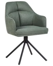 Set of 2 Dining Chairs Swivel MIRA Green_948298