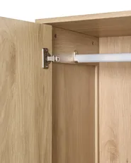 Hallway Wardrobe with Bench GRAFTON Light Brown_1080330