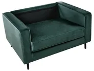 Living Room Set 4 Seater SAVALEN Velvet Dark Green_964578