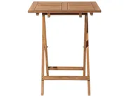 Bistro Set with Cushions FIJI Acacia Wood Yellow_680744