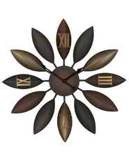 Wall Clock BEINWIL 55 cm Metal Brown_731950