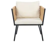 Caféset med kuddar GARGANO Konstrotting Naturlig_856500