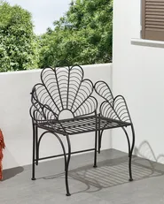Garden Chair LIGURIA Metal Black_856157