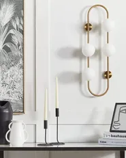 Vägglampa YANGO Metall Guld_872712