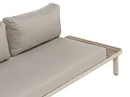 Trädgårdshörnsoffa med bord 5-sits FIVIZZANO Akaciaträ Beige_1159269