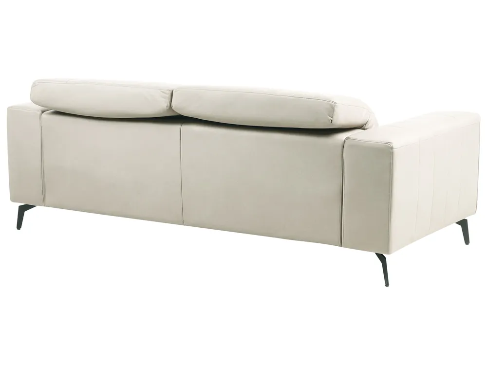 Sofa 3 Seater OMMEL Fabric Light Beige_1035672