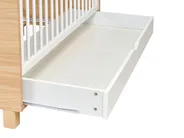 Spjälsäng med förvaringslåda GUNNAR 60 x 120 cm Vit_1004458