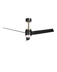 Ceiling Fan with Light TROUT with Remote LED Black_1125790
