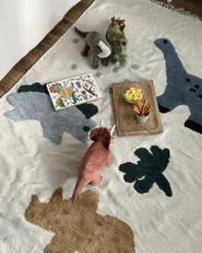Kids Rug GHARTA Multicolour 140 x 200 cm Cotton_948485