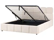 Ottoman Bed NOYON Fabric Light Beige 160 x 200 cm (EU King Size)_1056105