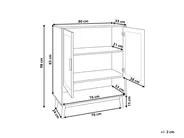 Shoe Storage Cabinet PEROTE Rattan Light Brown_916362