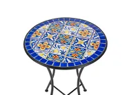 Bistro Table CORIANO 60 cm 60 cm Metal Black_986203