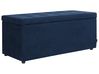 Storage Ottoman OREM Fabric Dark Blue