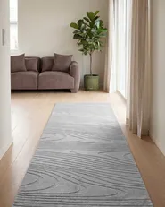 Faux Fur Rug ONTAKE Light Grey 80 x 300 cm_1093520