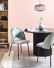 Set med 2 matstolar COVELO Sammet Mintgrön_1150877