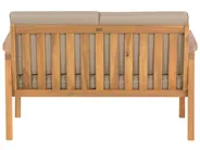 Garden Lounge Set with Table 4 Seater MANILA Certified Acacia Wood Light Brown_803049