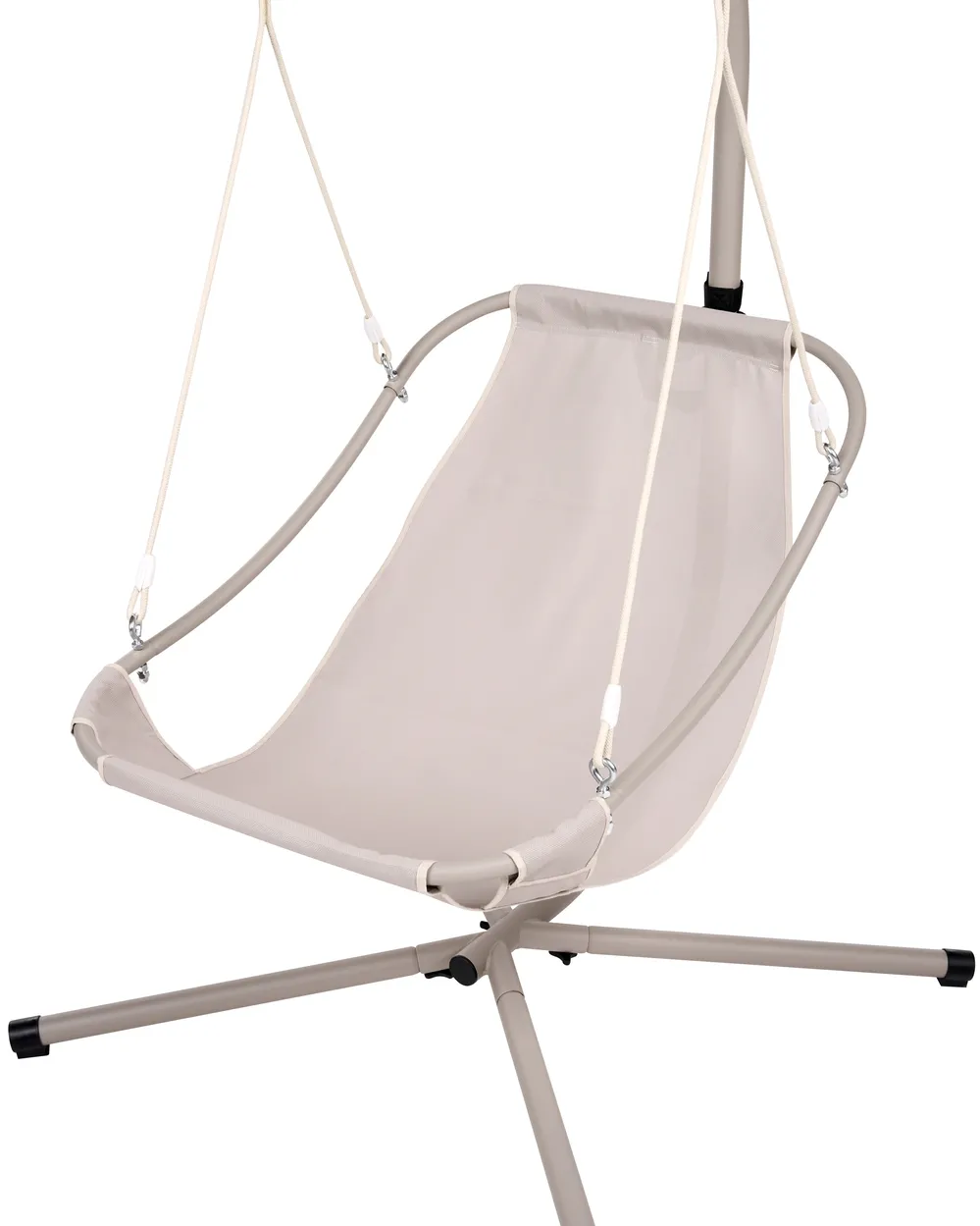 Hanging Chair with Stand ALGHERO Metal Brown_1094845