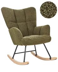 Rocking Chair OULU Boucle Dark Green_914740