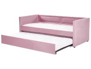 Trundle Bed Corduroy MIMIZAN 90 x 200 cm (EU Single) Pink_960498