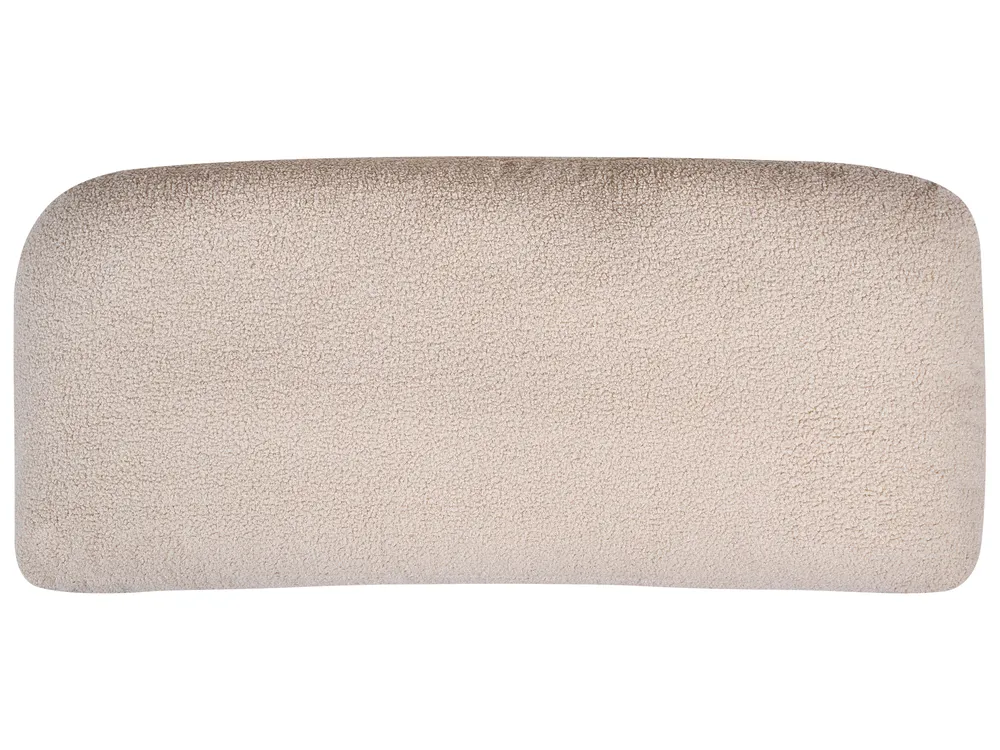 Sofa Bed 2 Seater DOROTEA Boucle Beige_1071511