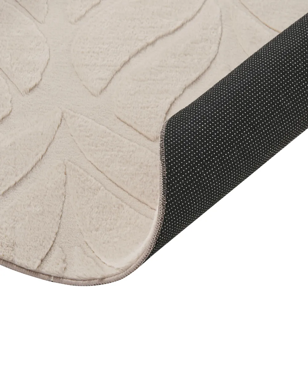 Faux Fur Rug MITCHELL Beige ø 160 cm_1092481