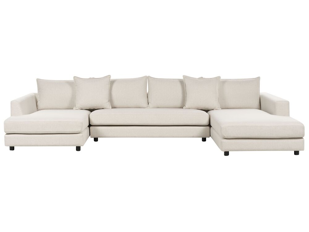 Corner Sofa LILVIKEN Fabric Light Beige