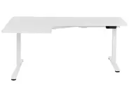 Kulmatyöpöytä sähkösäädettävä DESTINES 160 cm 109 cm Valkoinen Vasen_927744