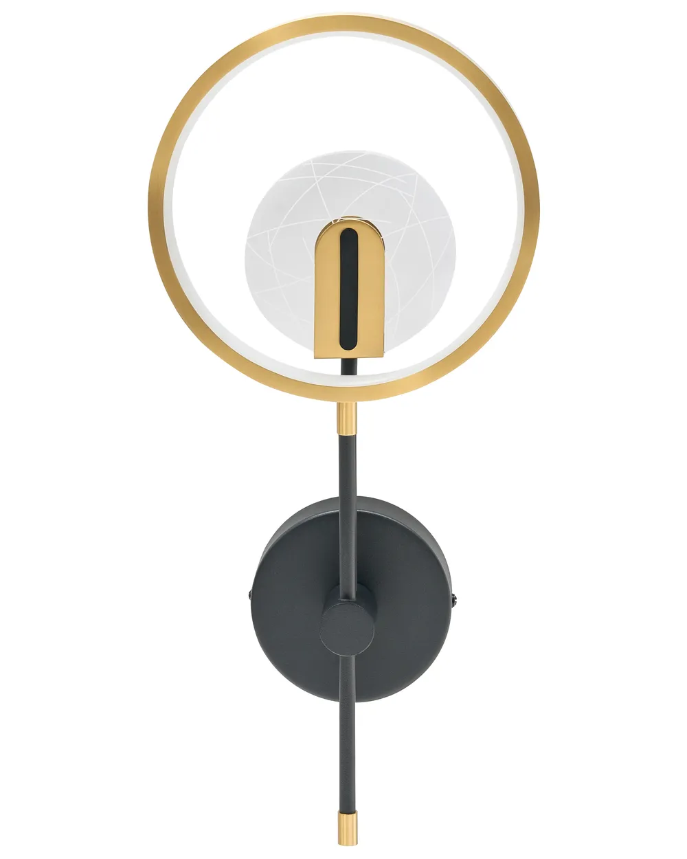 LED Wall Lamp SAMBRE Metal Gold Black_1008837