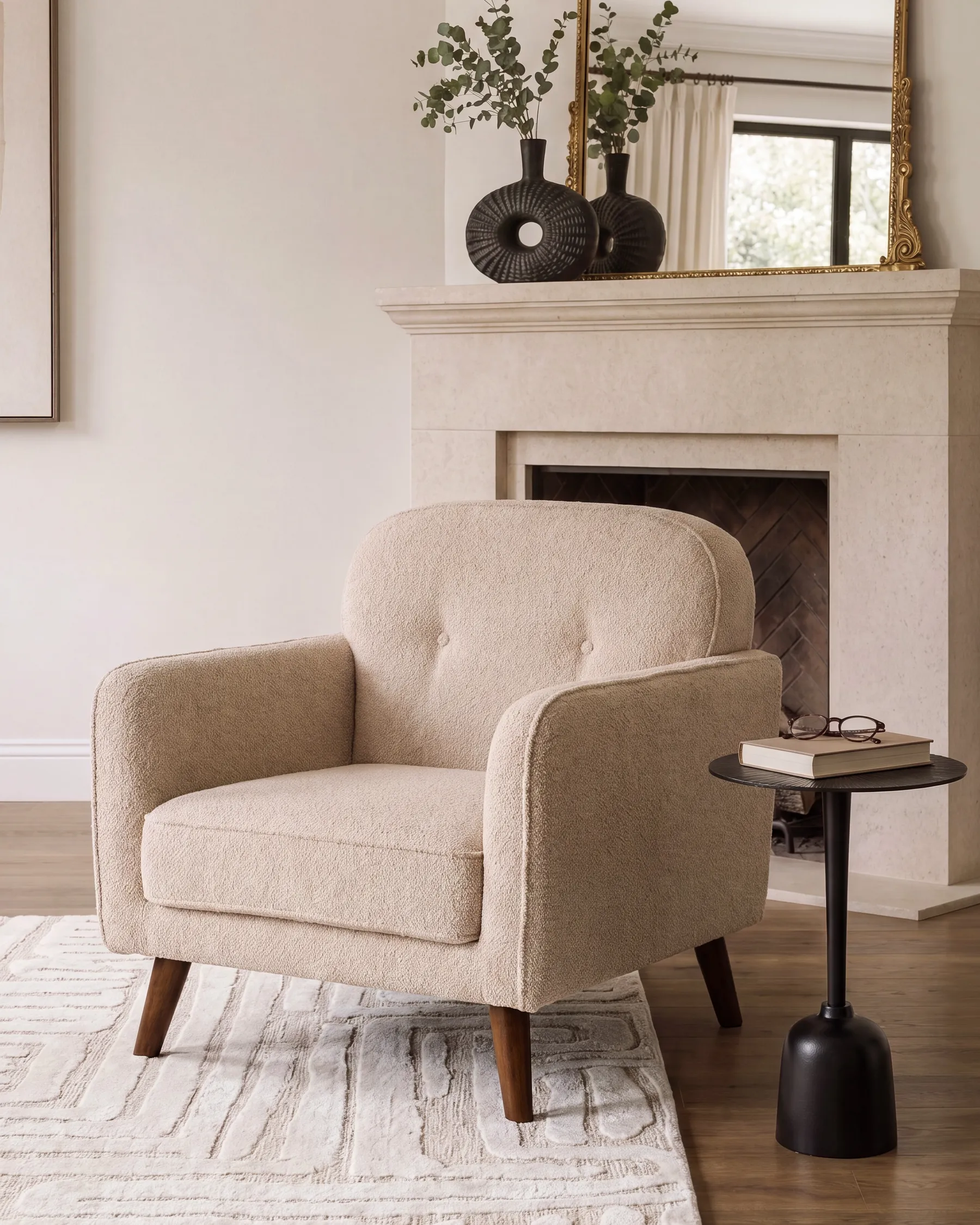 Armchair ETTRUM Boucle Beige_1113241