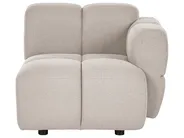 Modular Sofa 2 Seater MAKSABERG Fabric Beige_1135153