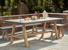 Garden Dining Table TONNARE 200 cm 100 cm Concrete Grey