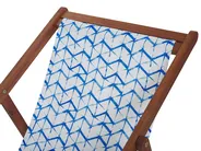 Set med 2 ersättningstyger för solstol ANZIO/AVELLINO 113 x 44 cm Blå_800385