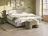Adjustable Bed Fabric VICEROY 180 x 200 cm (EU Super King) Light Grey