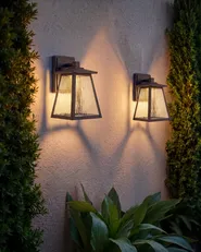 LED-ulkoseinävalaisinsetti 2 kpl SIRET Musta_1135571