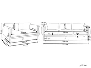 Garden Sofa Set 5 Seater ESPERIA Metal Grey_868806