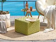 Pouffe NALLI Synthetic Material Green_1155633