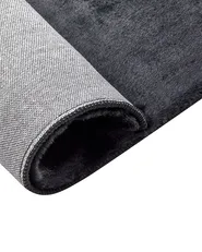 Faux Fur Rug MIRPUR Black 160 x 230 cm_858808