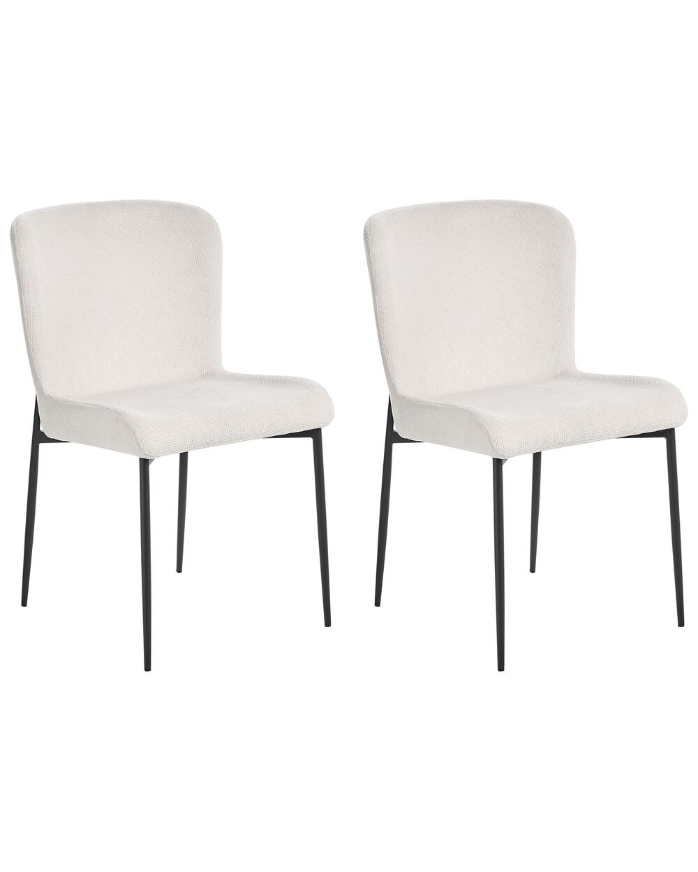 Set med 2 matstolar ADA Off-White