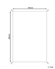 Barnmatta ZORAKAN Ljusbeige 140 x 200 cm Bomull_906961