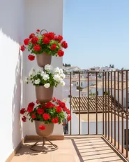 Plant Stand RENGE 28 cm Metal Brown_1033064