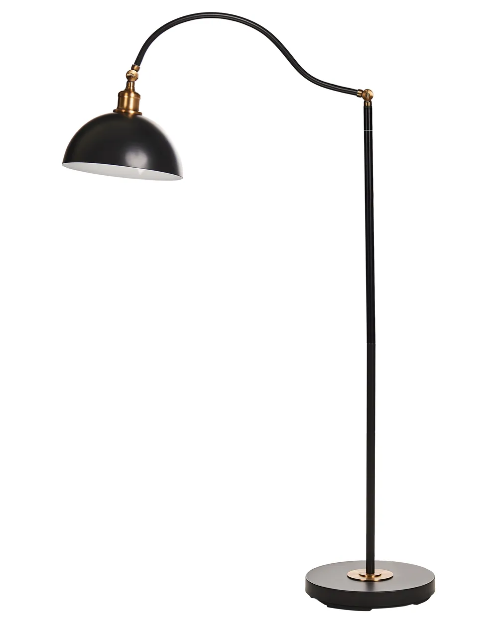 Floor Lamp LENNON Adjustable Metal Black_948896