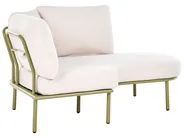 Garden Sofa with Table 4 Seater POLLINA Metal Green_1079013