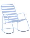 Garden Rocking Chair TURI Metal Light Blue
