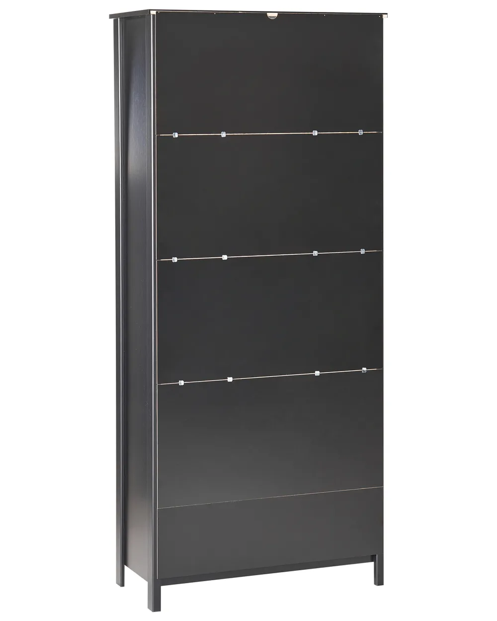Glass Display Cabinet NORNALUP 80 cm Black_949978
