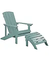 Puutarhatuoli ADIRONDACK rahilla Turkoosi