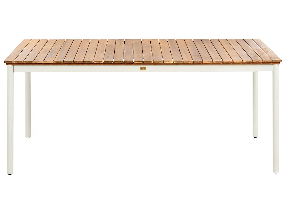 Utendørs spisebord til 6 personer CORRICELLA 180 cm 90 cm Akasietre Brun_1124477