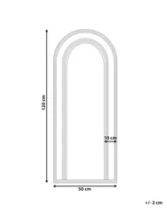 Wall Mirror FRANEY 50 cm 120 cm Rattan Natural_938894